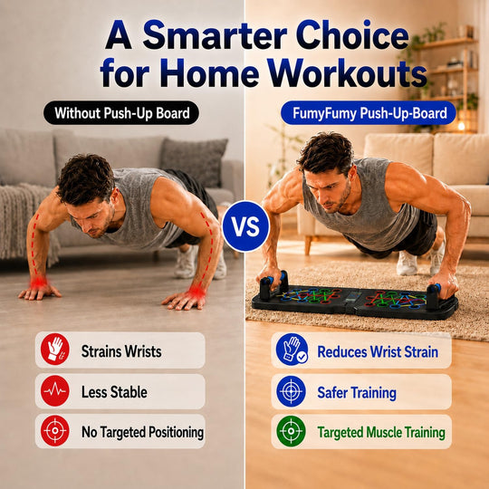 Thrive On™ Strength Board – Adjustable Foldable Push Up Trainer with Built-In Rep Counter