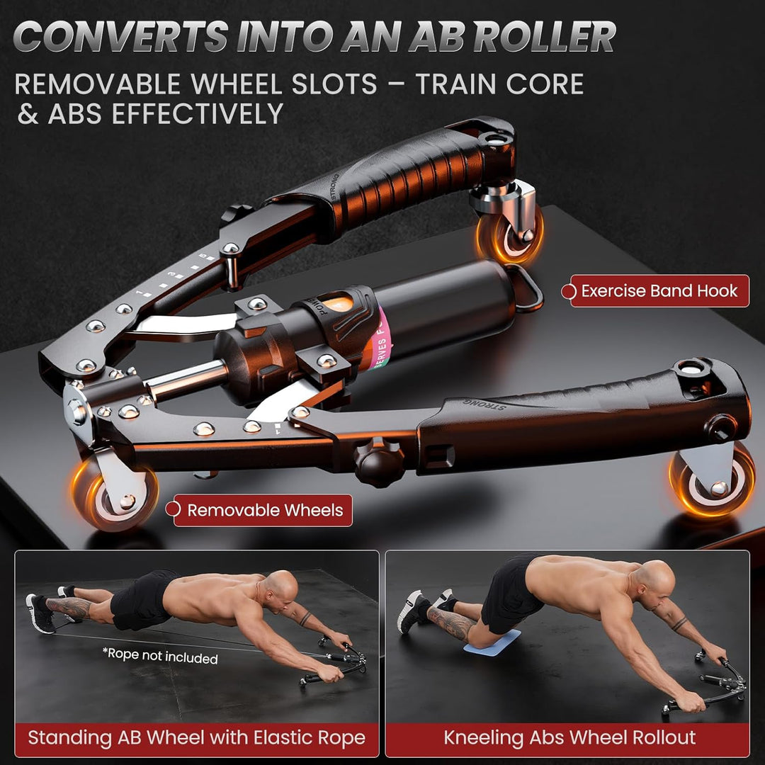 3-in-1 Hydraulic Twister Arm Trainer – Adjustable 22–440 lbs Chest Expander