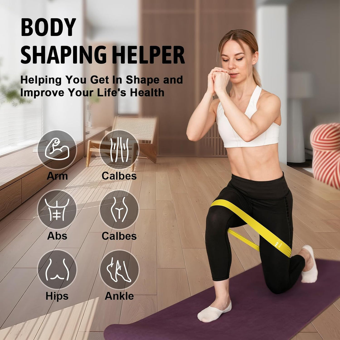 5-Level Resistance Bands Set – Premium Exercise Bands for Strength Training, Home Workouts