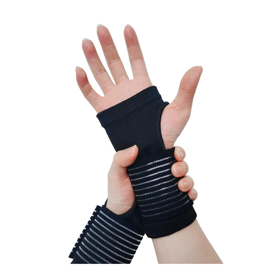 2 Pack Compression Wrist Brace & Adjustable Wrist Support