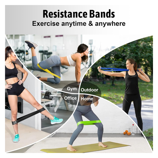 5-Level Resistance Bands Set – Premium Exercise Bands for Strength Training, Home Workouts