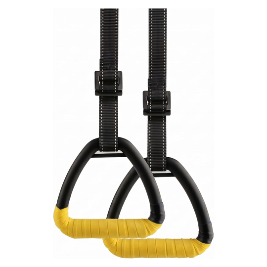 Gymnastic Rings for Home Gym – Adjustable Wooden Training Rings