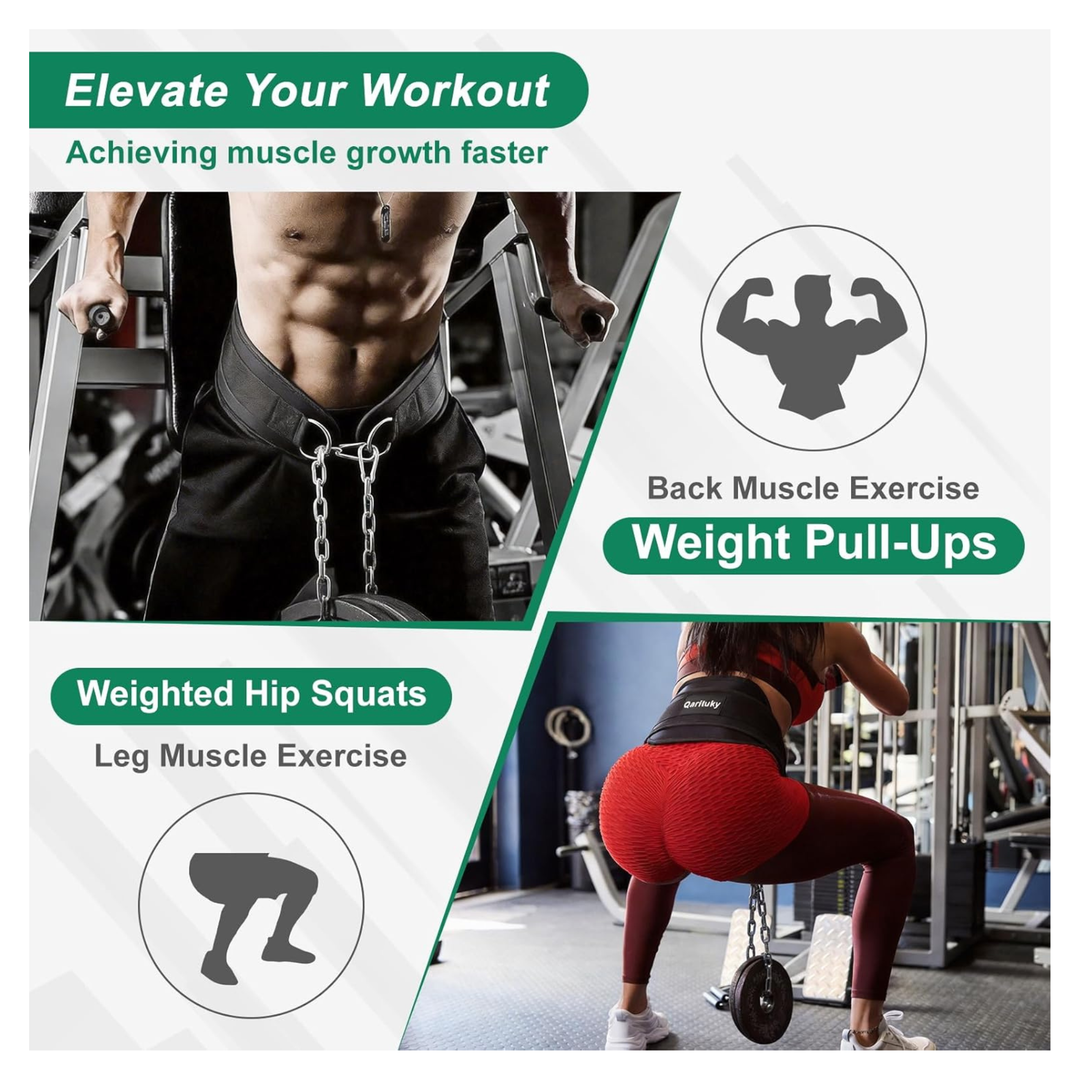 Weight Lifting Belt for Men & Women – Adjustable Gym Belt