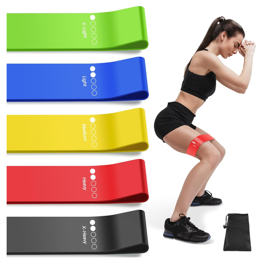 5-Level Resistance Bands Set – Premium Exercise Bands for Strength Training, Home Workouts